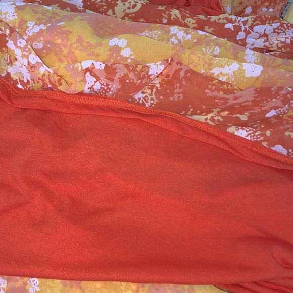 Umgee small orange & yellow maxi dress - Picture 6 of 7